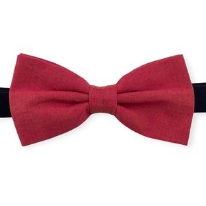 Men’s Cerise Pink w/ Gold Shot Silk Bow Tie – Pre-Tied Cotton Silk Blend
